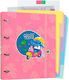 Disney Mappe mit 4 Ringen für Papier A4 Transparent Stitch 1Stück