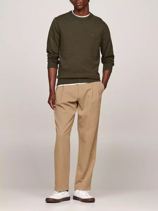 Tommy Hilfiger Πουλόβερ Μακρυμάνικο Λαδί