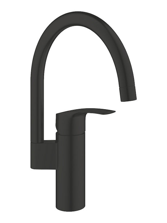 Grohe Eurosmart Mixer Standing Kitchen Swivel Spout 339 Mm Matte Black