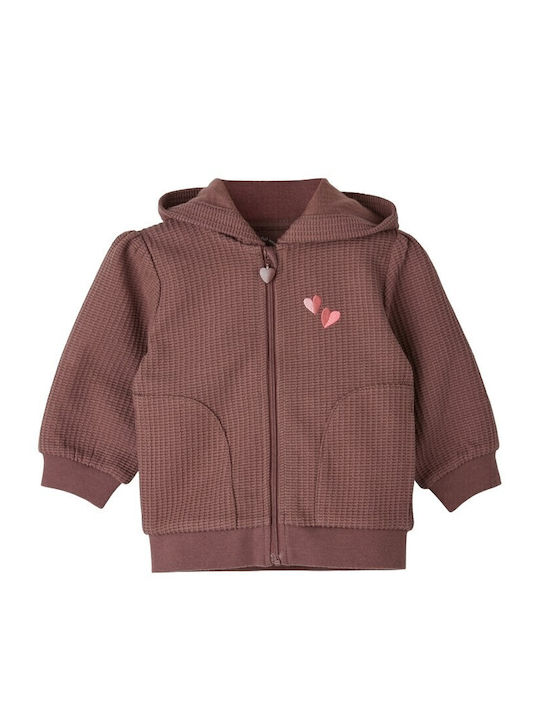 Kids Sweatshirt Cardigan Purple