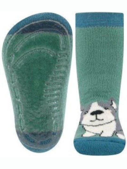 Ewers Kids' Slipper Socks green