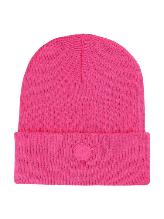 4F Kids Beanie Knitted Fuchsia