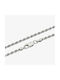 Silver Chain Neck Spiral Gold-plated Thin Thickness 1.2mm and Length 50cm