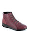 Women's Ankle Boots Platform Burgundy