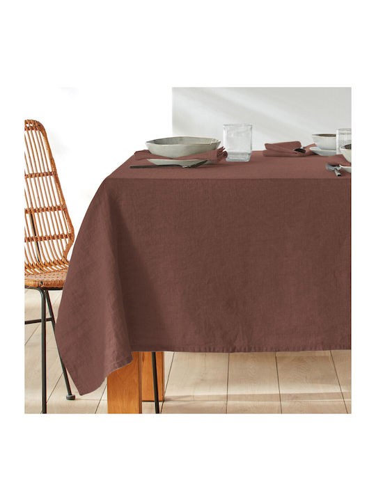 La Redoute Interieurs Tischtuch Braun 170x250cm