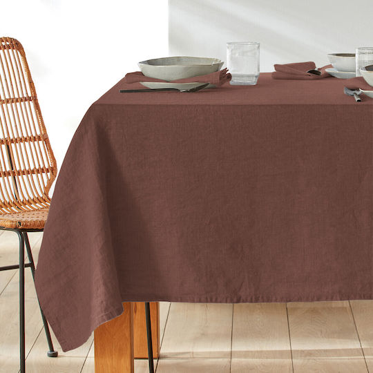 La Redoute Interieurs Față de masă Din Bumbac Maro 170x350buc