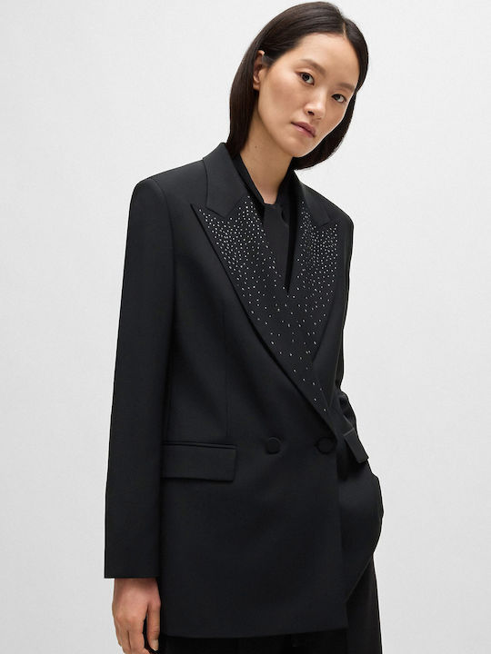 Boss Women's Double Breasted Blazer Black