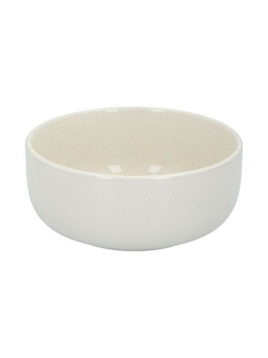 Atmosphera Serving Bowl Round Ceramic White with Diameter 15cm