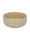 Atmosphera Servierschüssel Rund Keramik Beige mit Durchmesser 15cm
