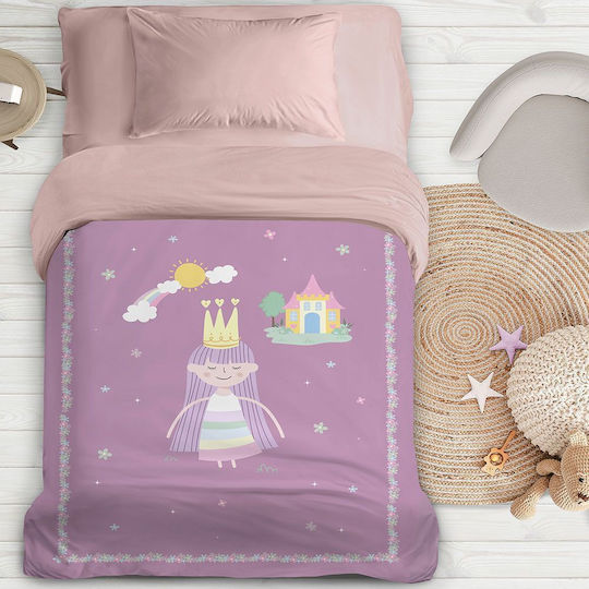 Nima Kids Duvet Single with Microfiber Filling Carolina Purple 160x240cm Nima Kids Duvet Single with Microfiber Filling Carolina Purple 160x240cm