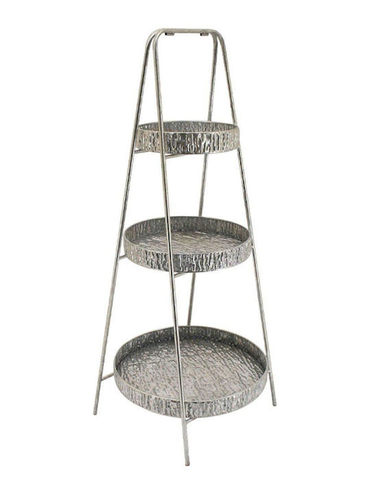 Marhome Metallic Round Decorative Tray 39.5x39.5cm