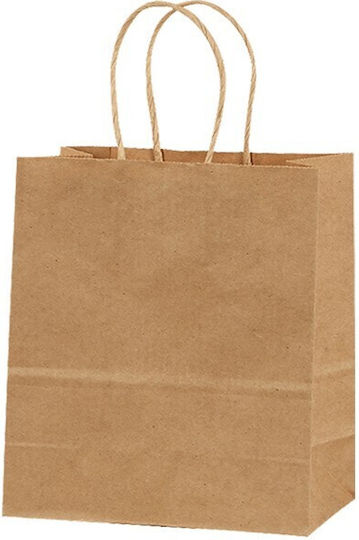 Metron Paper Bag for Gift Brown 26x10x31cm. 25pcs