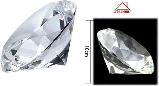 ForHome Διακοσμητικό Διαμάντι από Κρύσταλλο 10x10cm