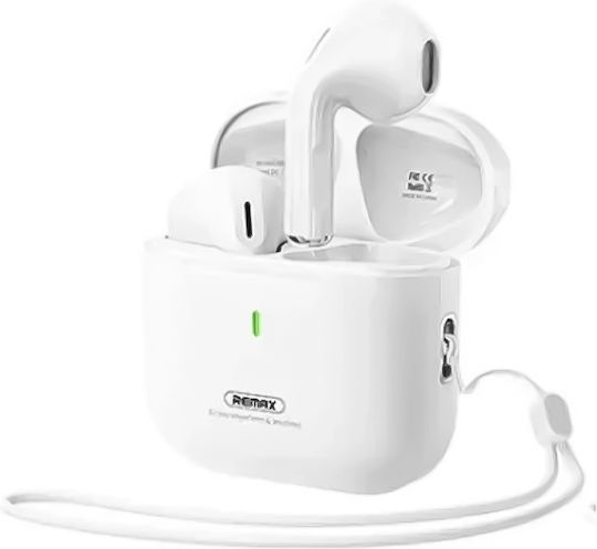 Remax Cozybuds W27 Bluetooth Handsfree Ακουστικά με Θήκη Φόρτισης Λευκά