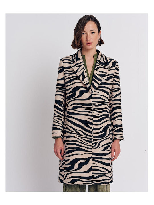 Frauen Leopard Schwarz Jacke