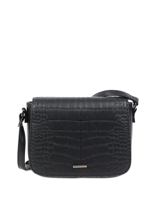 Doca Damen Tasche Crossbody Schwarz