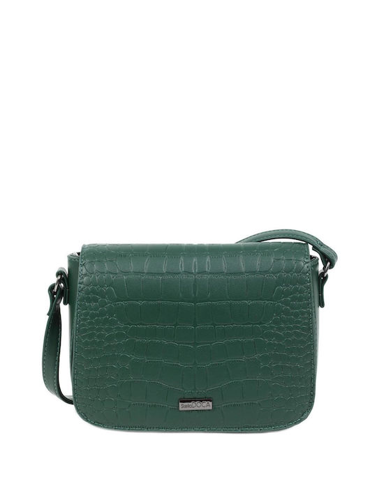 Doca Damen Tasche Crossbody Grün