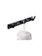 Triple Wall-Mounted Bathroom Rail ​24.5x3.5cm Black