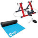 Turbo Trainer Variable Resistance Magnetic Indoor Bike for Road and Mountain Bikes in Red