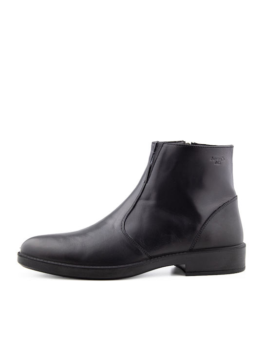 Boxer Leder Schwarz Herrenstiefel