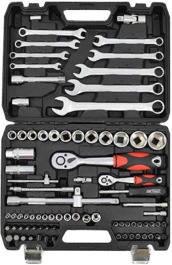 AWTools Ratschen- & Steckschlüssel-Sets 1\4" & 1\2" 82Stück
