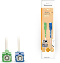 Nedis CCGB89610WT20 Οπτική Ίνα SC-APC 2m Λευκή Nedis CCGB89610WT20 Οπτική Ίνα SC-APC 2m Λευκή