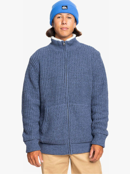 Quiksilver Boketto Men's Knitted Blue Cardigan