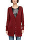 Women's Knitted Cardigan Burgundy