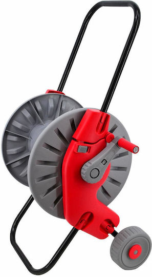 AWTools Wheeled Garden Hose Box for Hose up to 60m with Rewind Handle