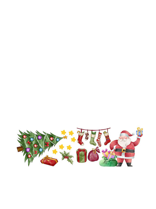 Beidseitiger Fensteraufkleber Wiederverwendbare Weihnachtsdekoration Aufkleber 45x6
