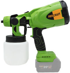 Procraft Pse20 Pistol de Vopsit cu Baterie Solo Fără Încărcător de Baterie Procraft Pse20 Pistol de Vopsit cu Baterie Solo Fără Încărcător de Baterie