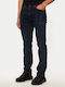 708 Herren Jeanshose mit Slim Passform Marineblau