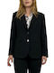 Baziana Damen Blazer Schwarz