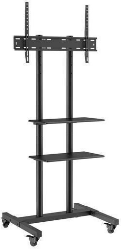 Vevor Mobile Tv Stand Adjustable Height Supports 23-60 Inch Tvs 32-70 In