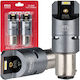 AMiO Lampen Auto P21/5W Canbus LED 6000K Kaltes Weiß 12-24V 2Stück