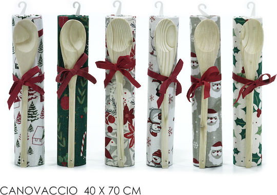 Set Prosop de Bucătărie și Lingură de Crăciun 40x70cm
