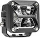 AMiO Squareς Waterproof Headlights Car LED Universal 12 / 24V 18W 7.6cm with White Lighting 1pcs