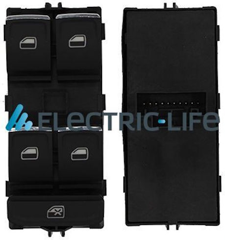Electric Life Διακόπτης Παραθύρων Αυτοκινήτου για Volkswagen Golf