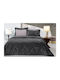 Guy Laroche Duvet Cover Set Queen 240x260cm Drops Anthracite 660Gsm