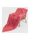 TnS Popcorn Velvet Blanket Double 200x220cm Pink