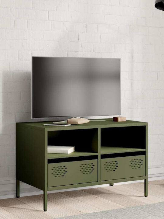 vidaXL TV-Ständer Metall Limette M68xT39xH43.5cm