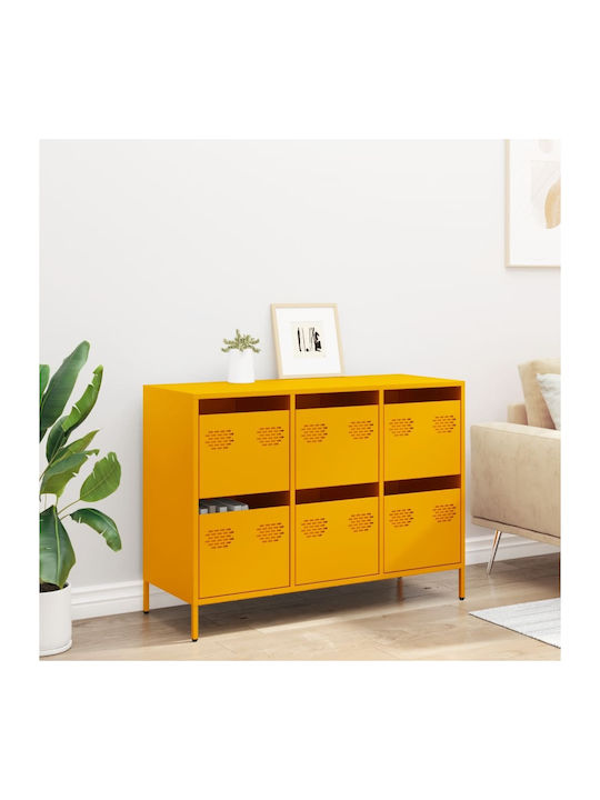 Sideboard made of Metal with Drawers Mustard 10...