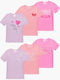 Pretty Baby Set Kinder-Unterhemden Kurzarm Monochrome 6Stück