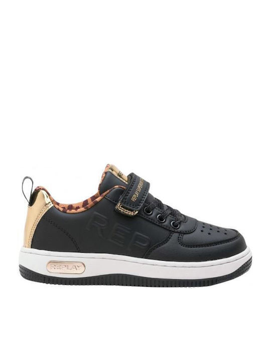 Replay Παιδικά Sneakers Μαύρα