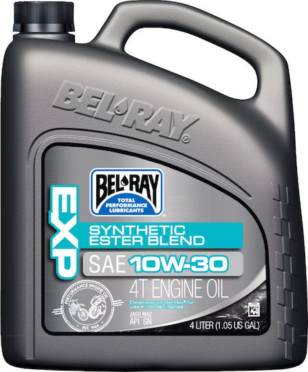 Bel-Ray EXP Sintetic Ulei de motocicletă pentru motoare în patru timpi 10W-30 4lt
