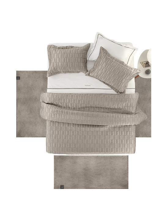 Guy Laroche Alpaca Modern Bedroom Rugs Set Taupe 1176086224008 3pcs