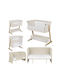 Lionelo Λίκνο Thomi Plus με Στρώμα και Ρόδες Beige Sand