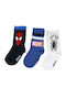 Marvel Kids' Socks Sport Navy Blue 3 Pairs