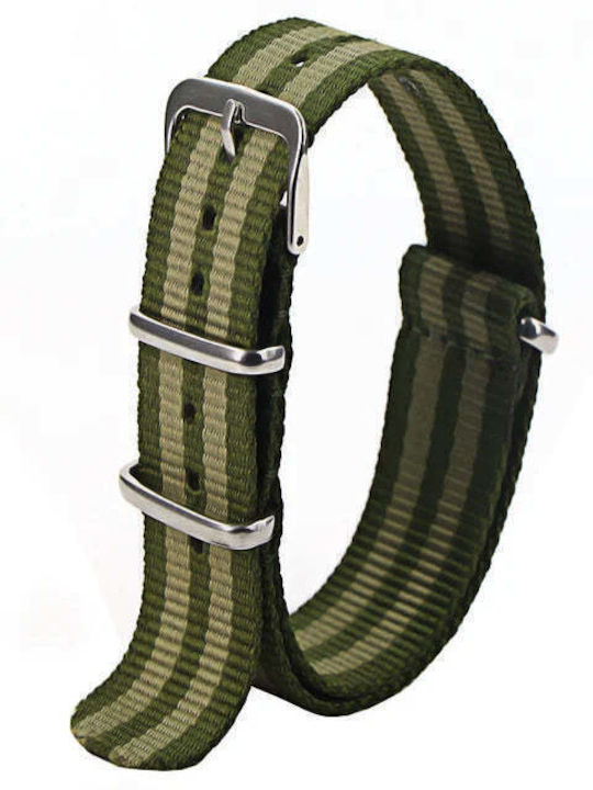 Fabric curea Benzile Nato Verde 22mm