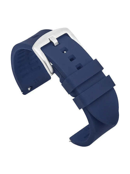 Rubber Strap Blue 20mm